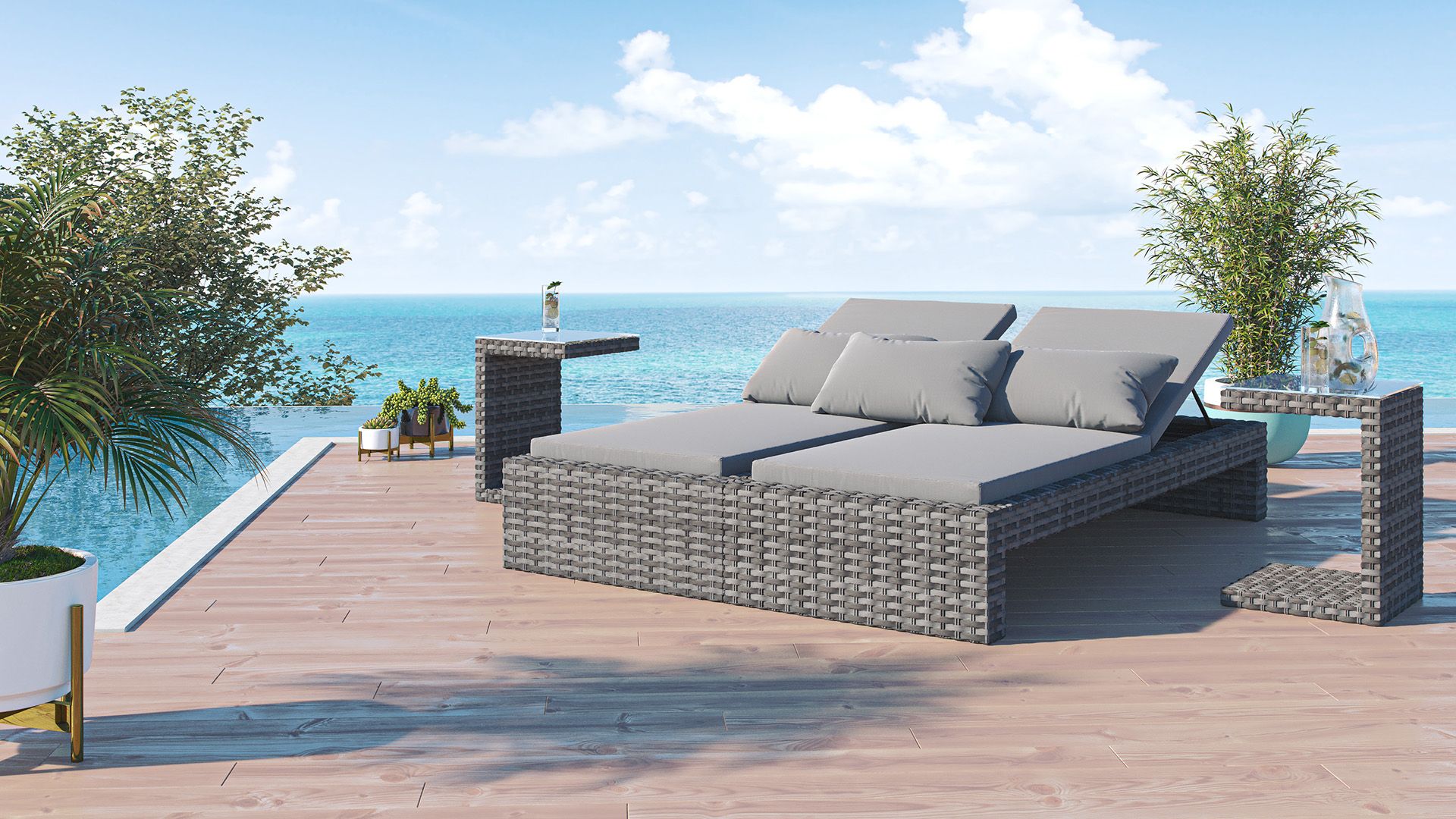 Jetzt Rattan Lounge Daybed Aria kaufen artelia
