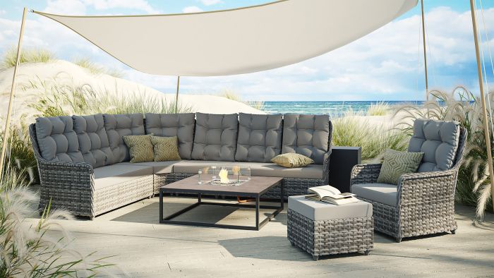 Emma Lounge mit Feuertisch Condor 50 mbar