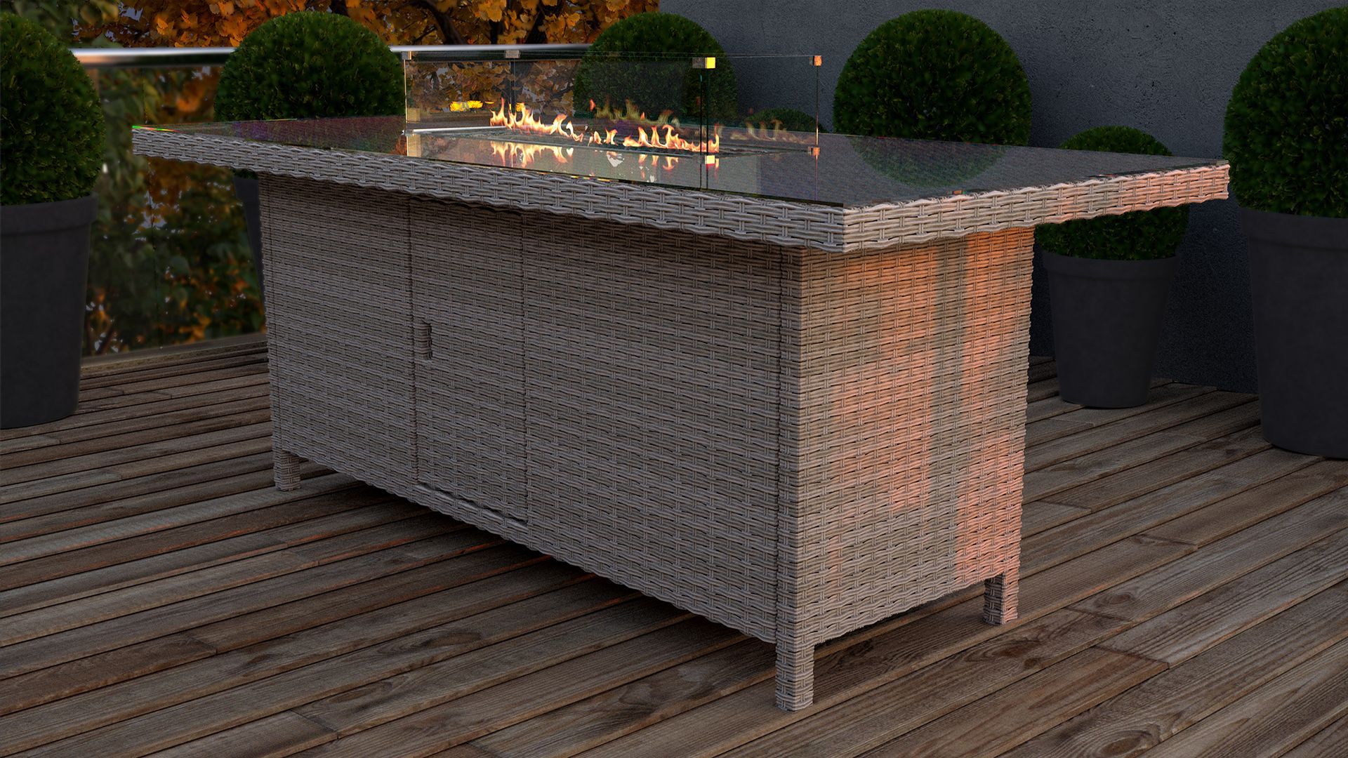 Eleganter Kamintisch Bariya L für Garten und Terrasse | artelia.de