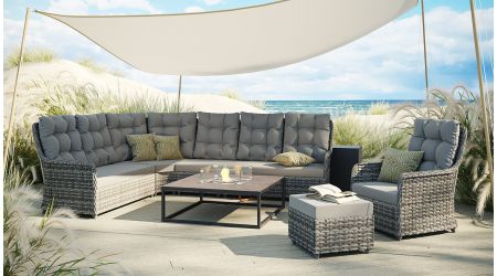 Emma Lounge mit Feuertisch Condor 50 mbar