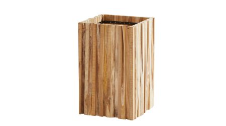 Pflanzenkübel Miguel medium, Teak 45x45x70 cm