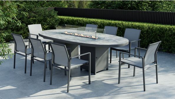 Cadora Dining XL mit Feuertisch
