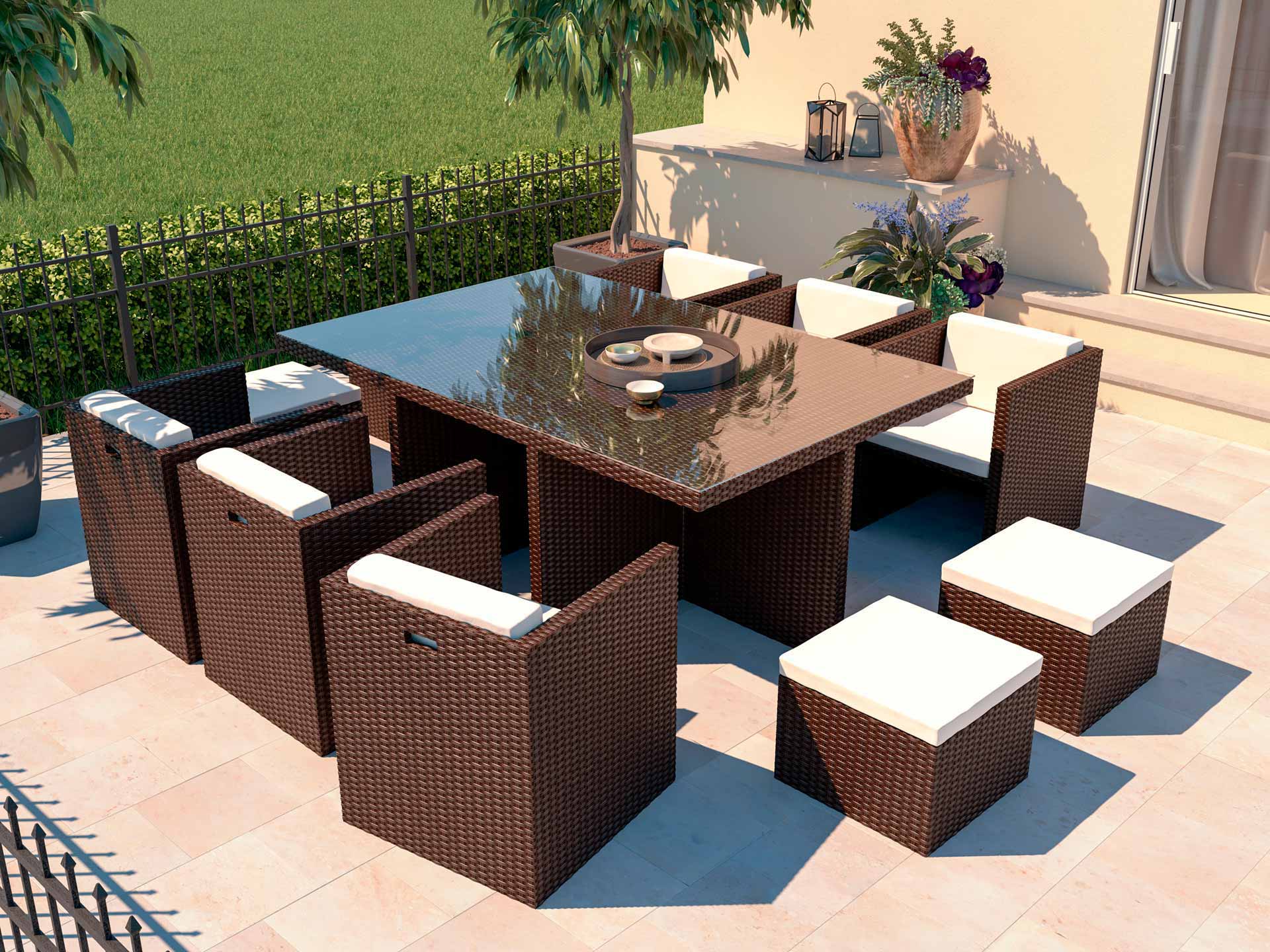 Polyrattan Sitzgruppe Boreas L