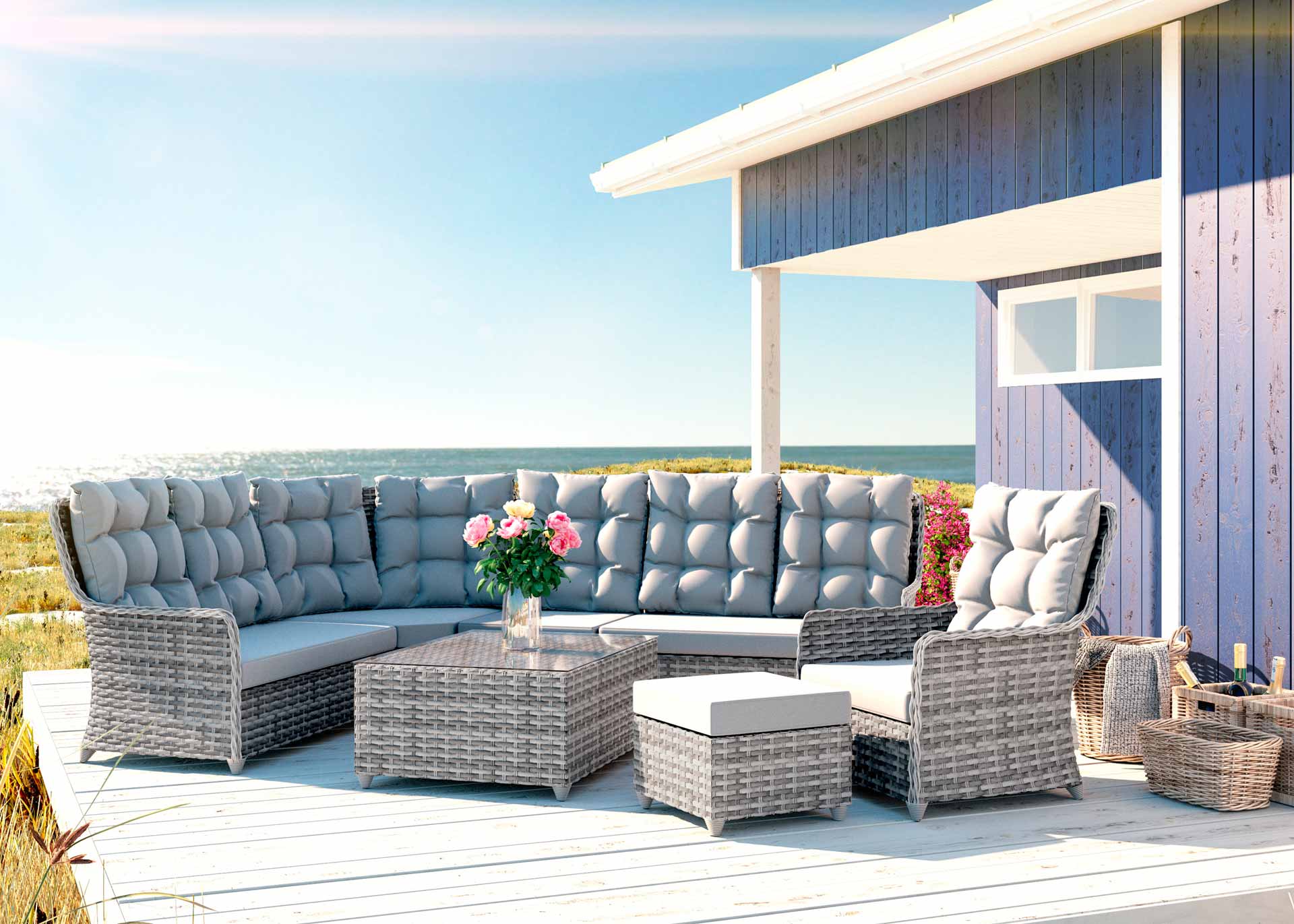 gartenmobel polyrattan grau gunstig, artelia | gartenmöbel set im lounge design günstig im rattan shop kaufen, Design ideen