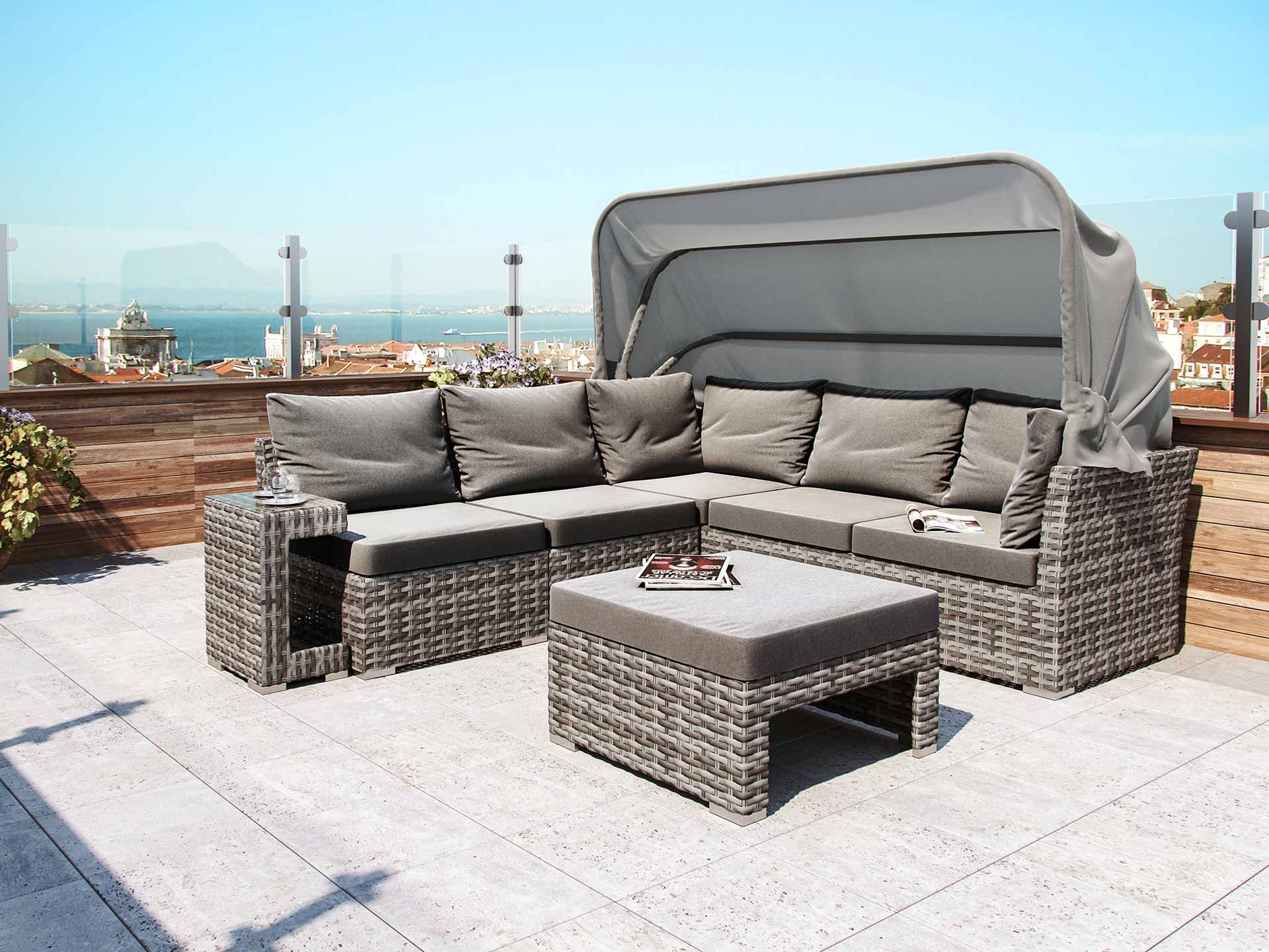 Polyrattan Sonneninsel Noah