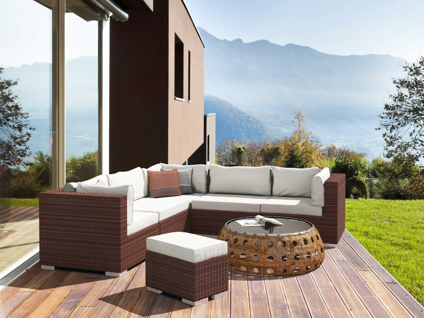 Polyrattan Ecklounge Radomi M