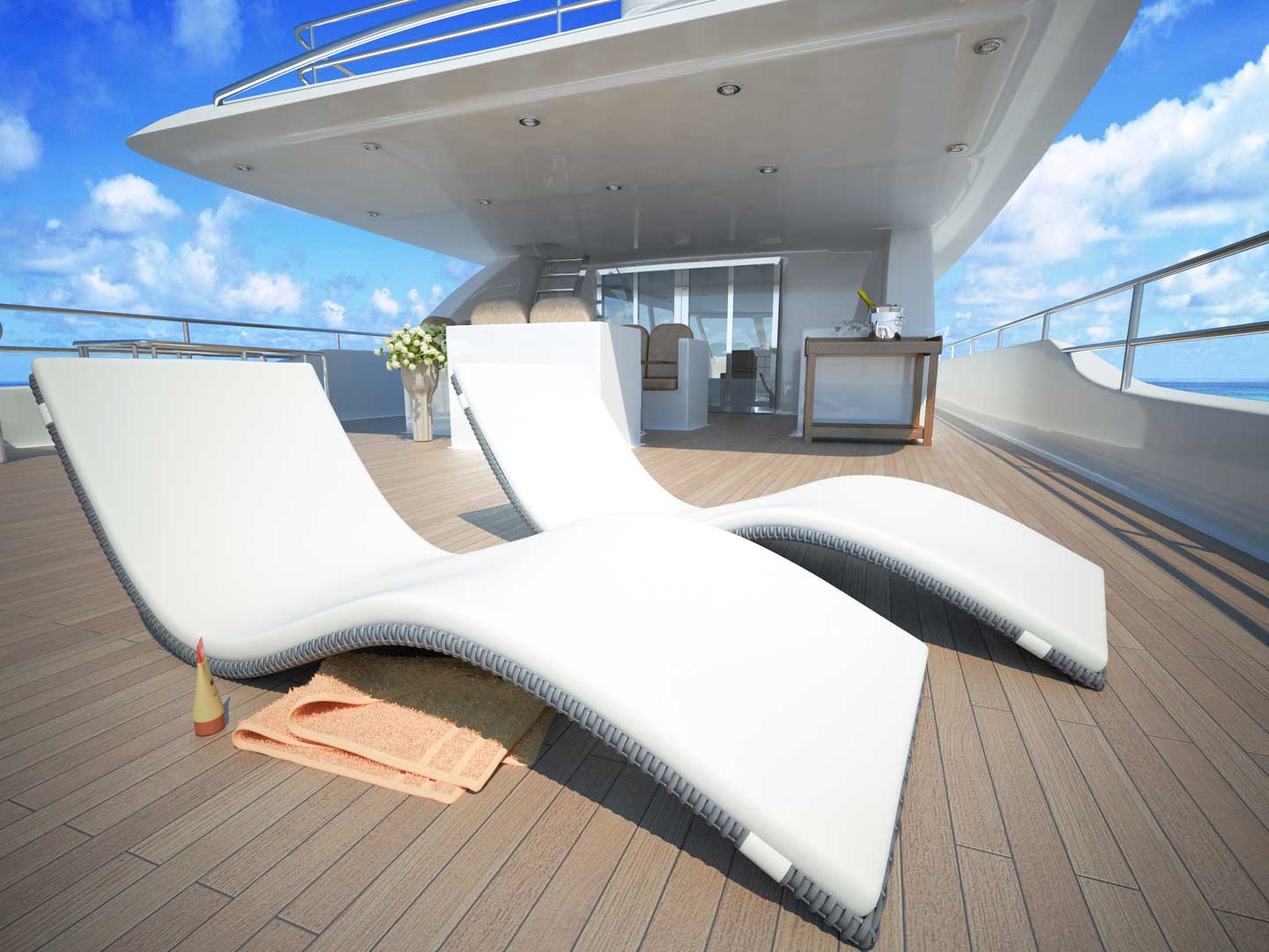 Polyrattan Relaxliegen Serpentes M